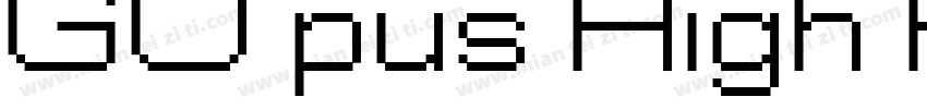 GO pus High Resolution Roman字体转换